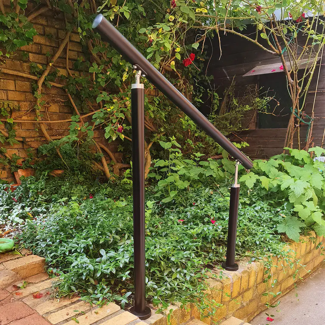 Garten Handlauf schwarz Edelstahl