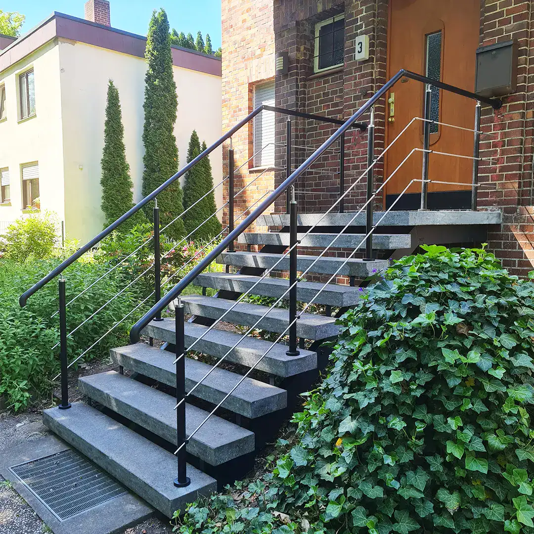 Geländer Treppe Edelstahl schwarz Berlin