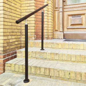Geländer schwarz Edelstahl Treppe