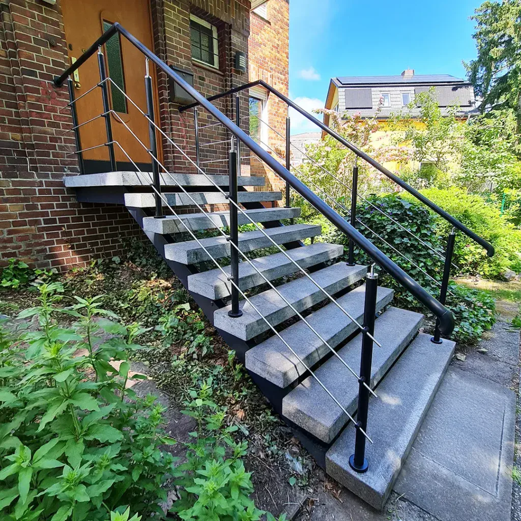 Edelstahl Geländer schwarz Berlin