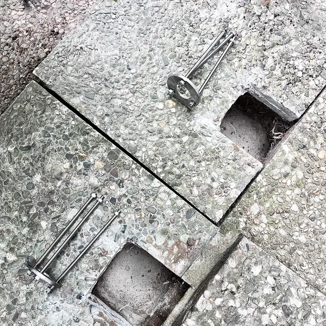 Fundament für Handlauf